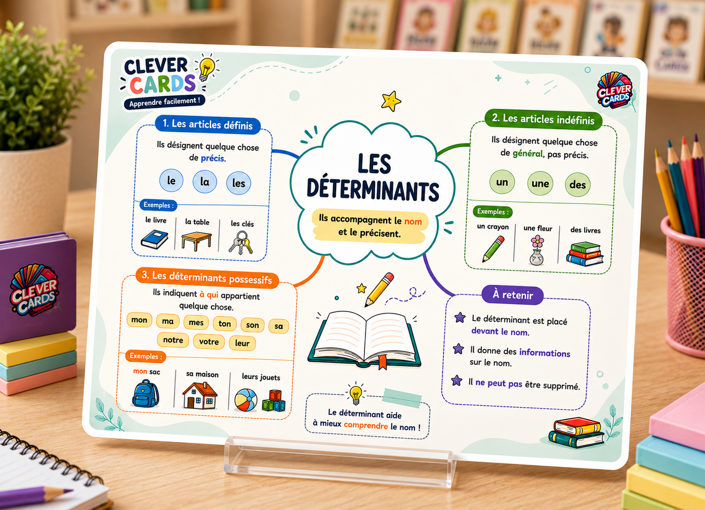 Cartes mentales de français – 4e année primaire | بطاقات ذهنية للفرنسية – المستوى الرابع
