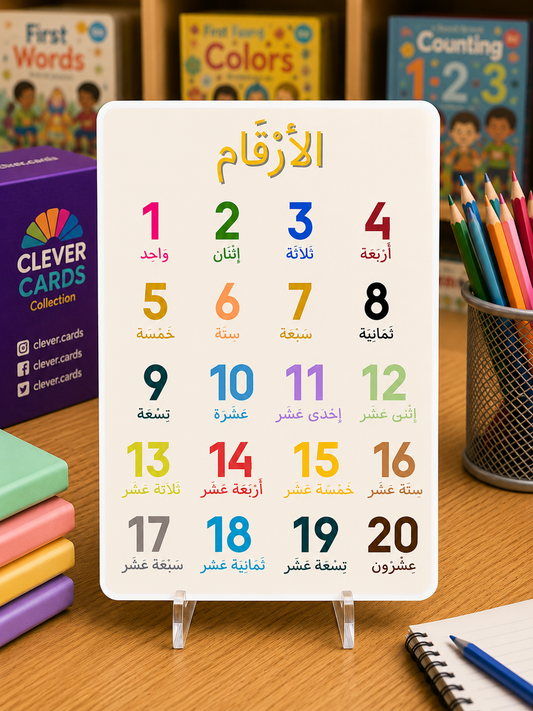 11 posters éducatifs – Français/arabe, dès 3 ans | 11 ملصقاً تعليمياً للأطفال