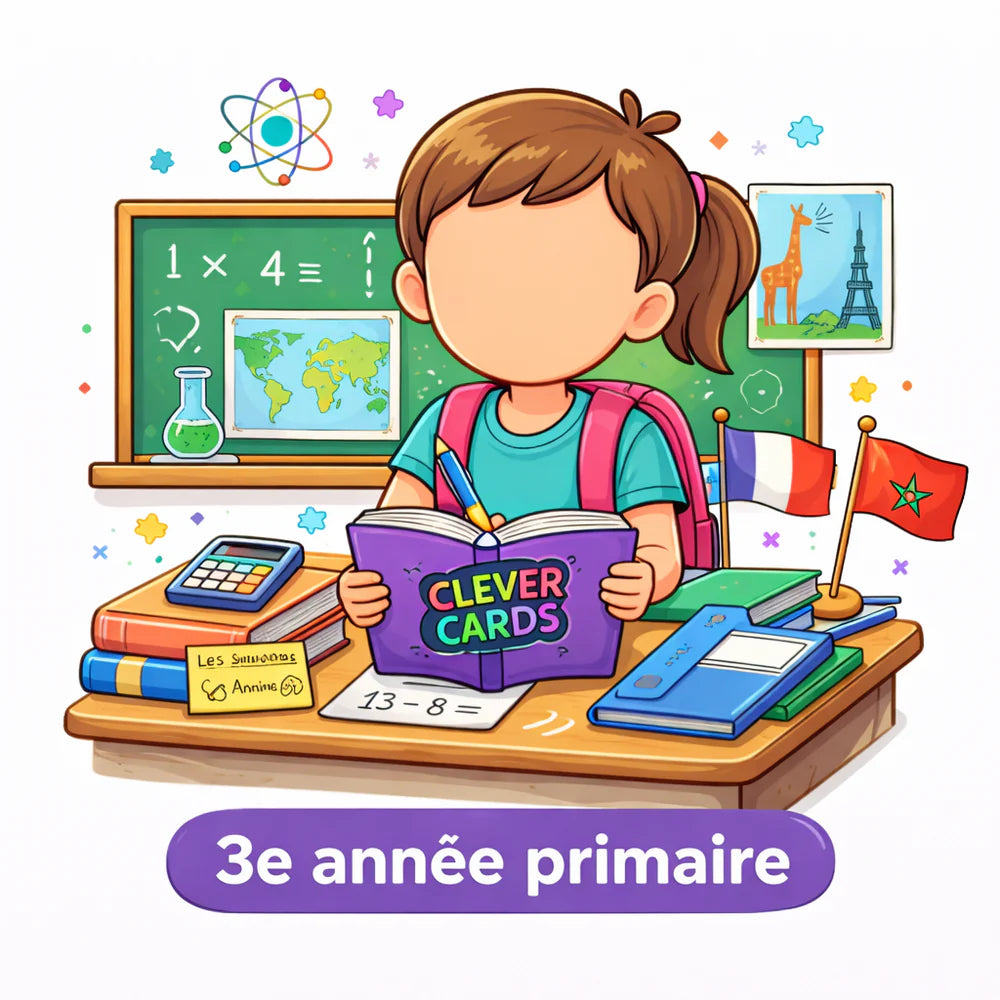 3e année primaire — Clever Cards