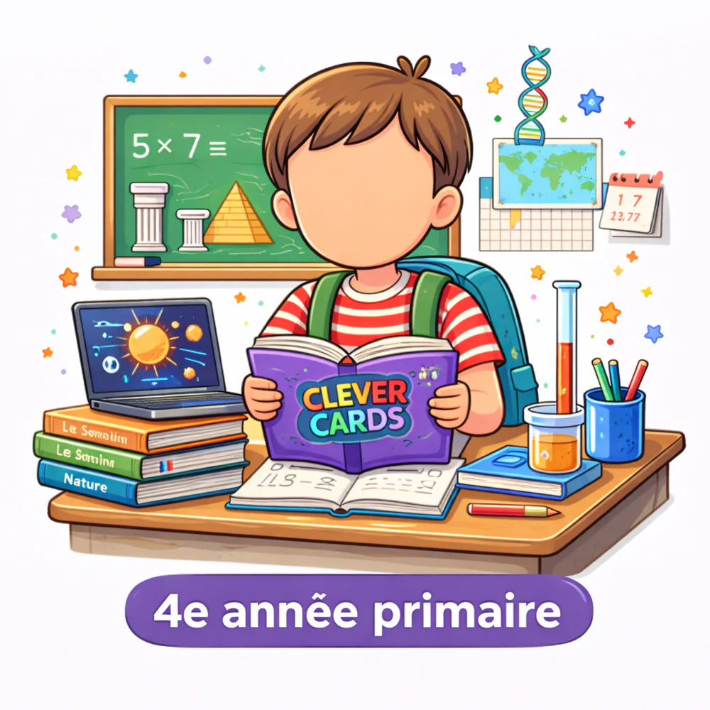 4e année primaire — Clever Cards