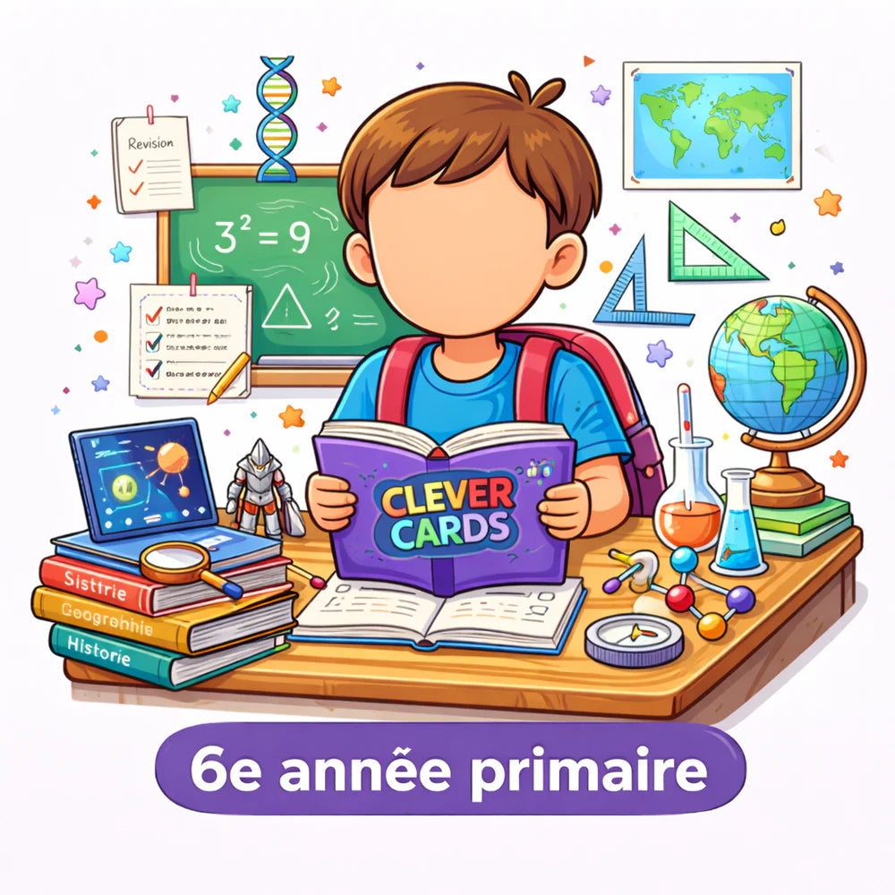 6e année primaire — Clever Cards