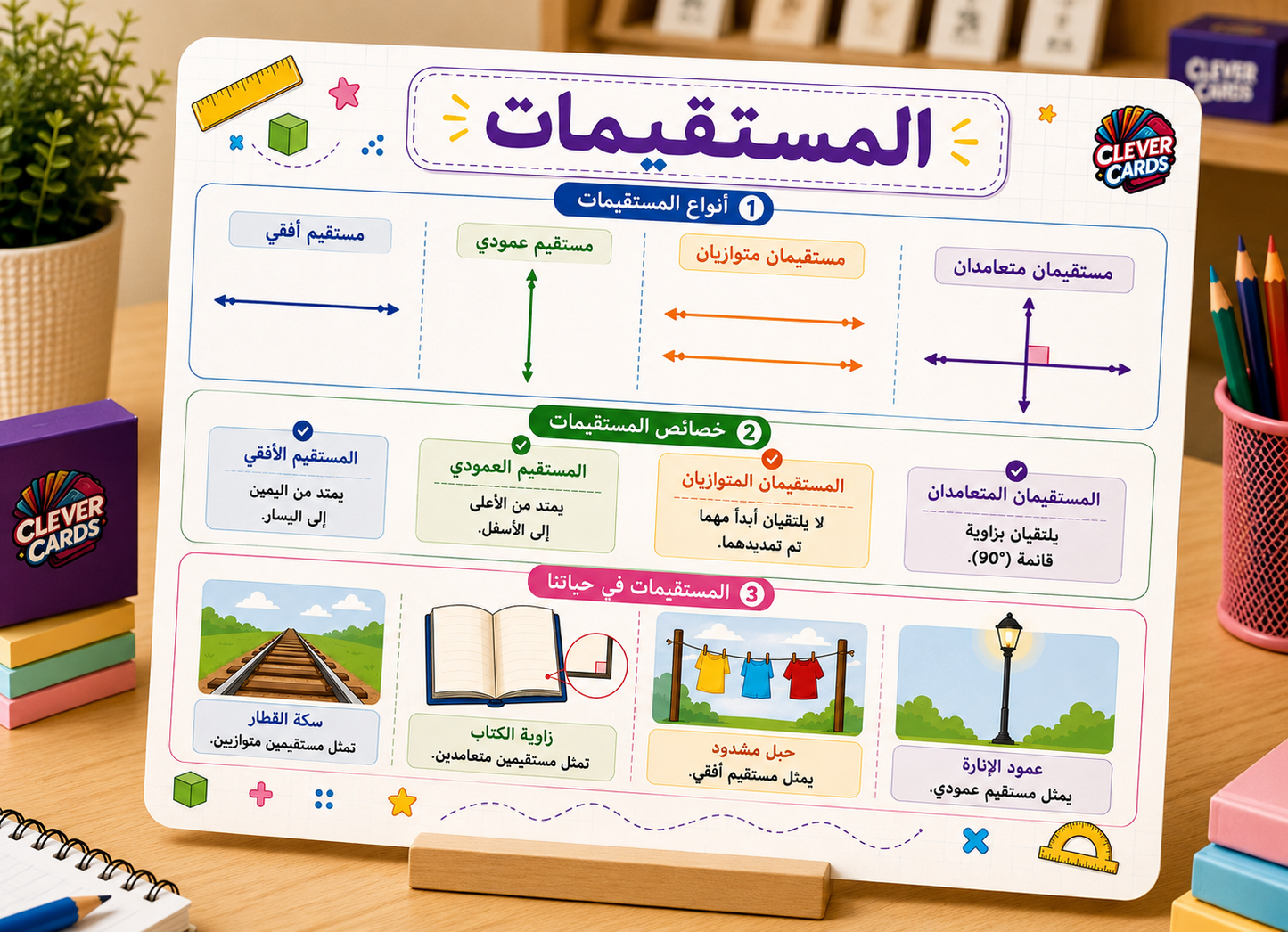 بطاقات الرياضيات – المستوى الرابع ابتدائي | Cartes de mathématiques – 4e année