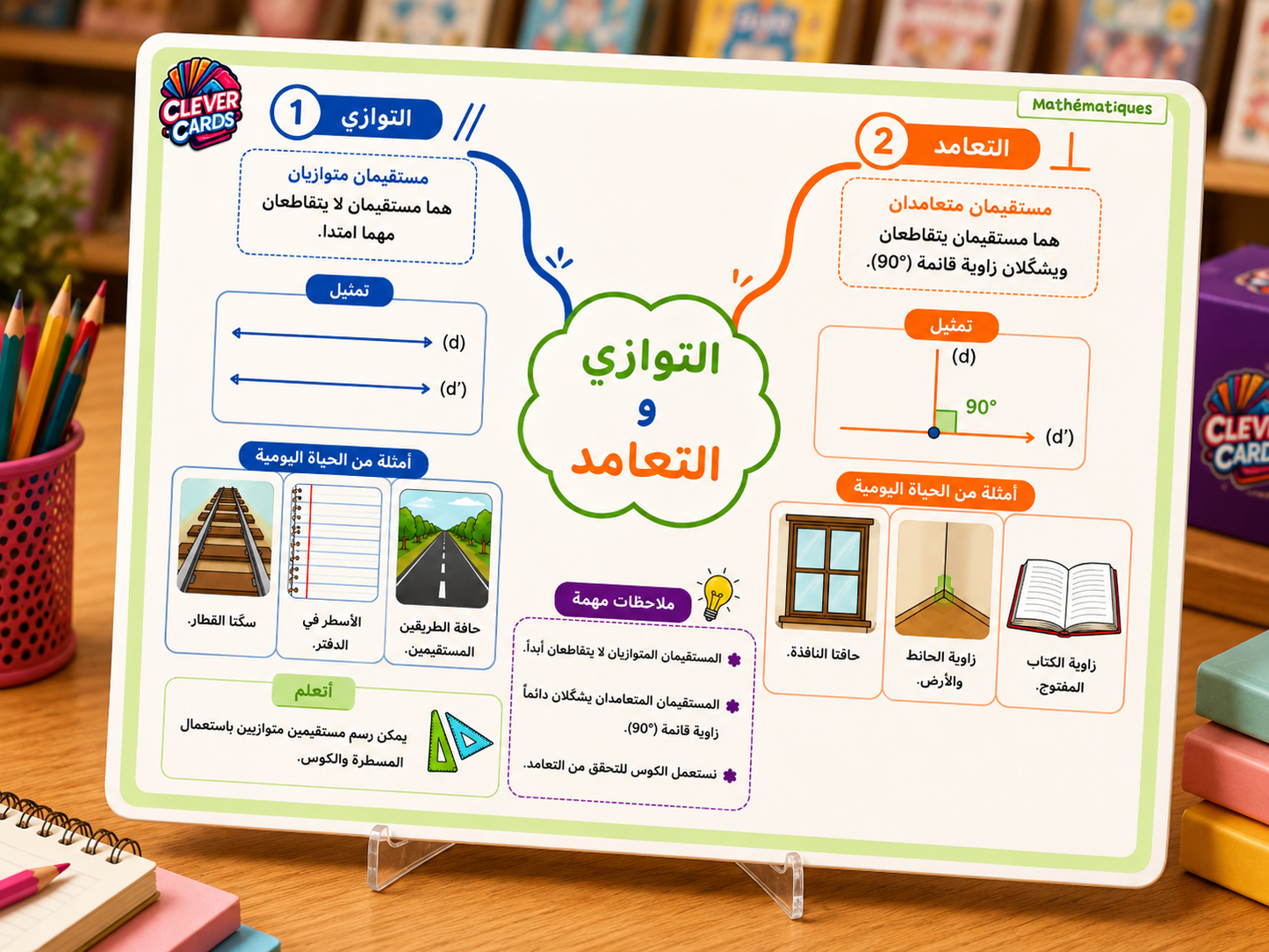 بطاقات الرياضيات – المستوى الخامس ابتدائي | Cartes de mathématiques – 5e année