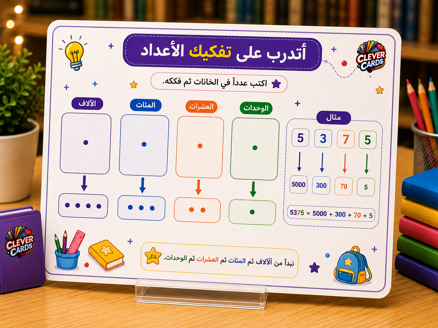 بطاقات الرياضيات – المستوى الثالث ابتدائي | Cartes de mathématiques – 3e année