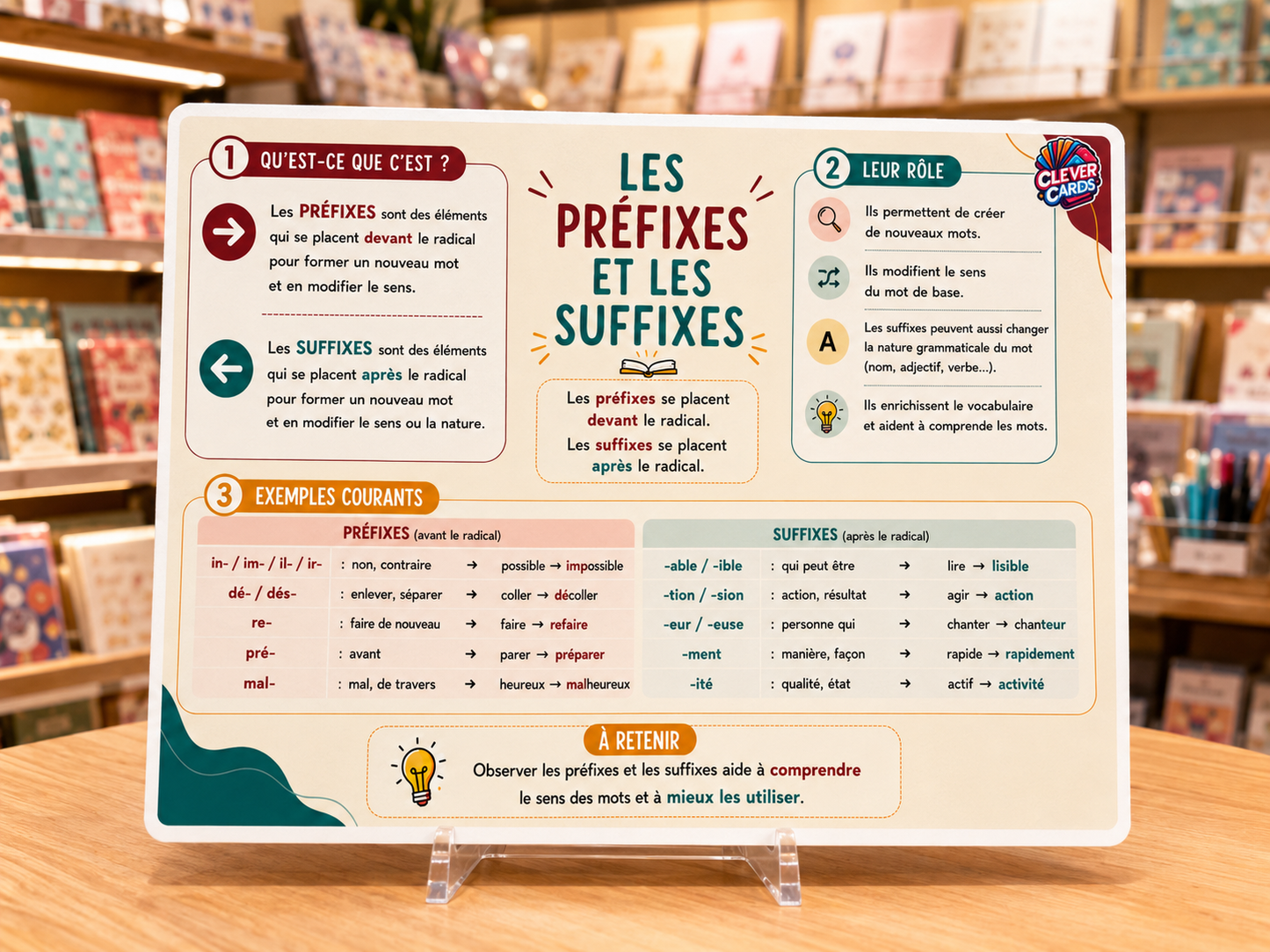 Cartes mentales de français – 6e année primaire | بطاقات ذهنية للفرنسية – المستوى السادس