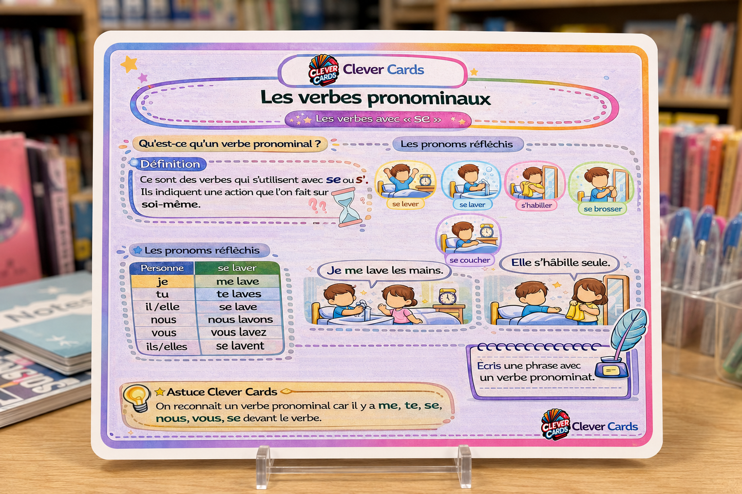 10 cartes de conjugaison française – Primaire | بطاقات تصريف الأفعال الفرنسية