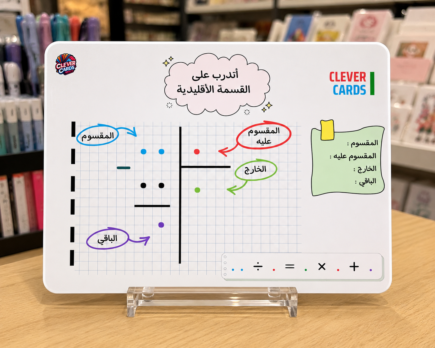 بطاقة القسمة الإقليدية – المستوى الخامس والسادس | Division euclidienne – 5e/6e année