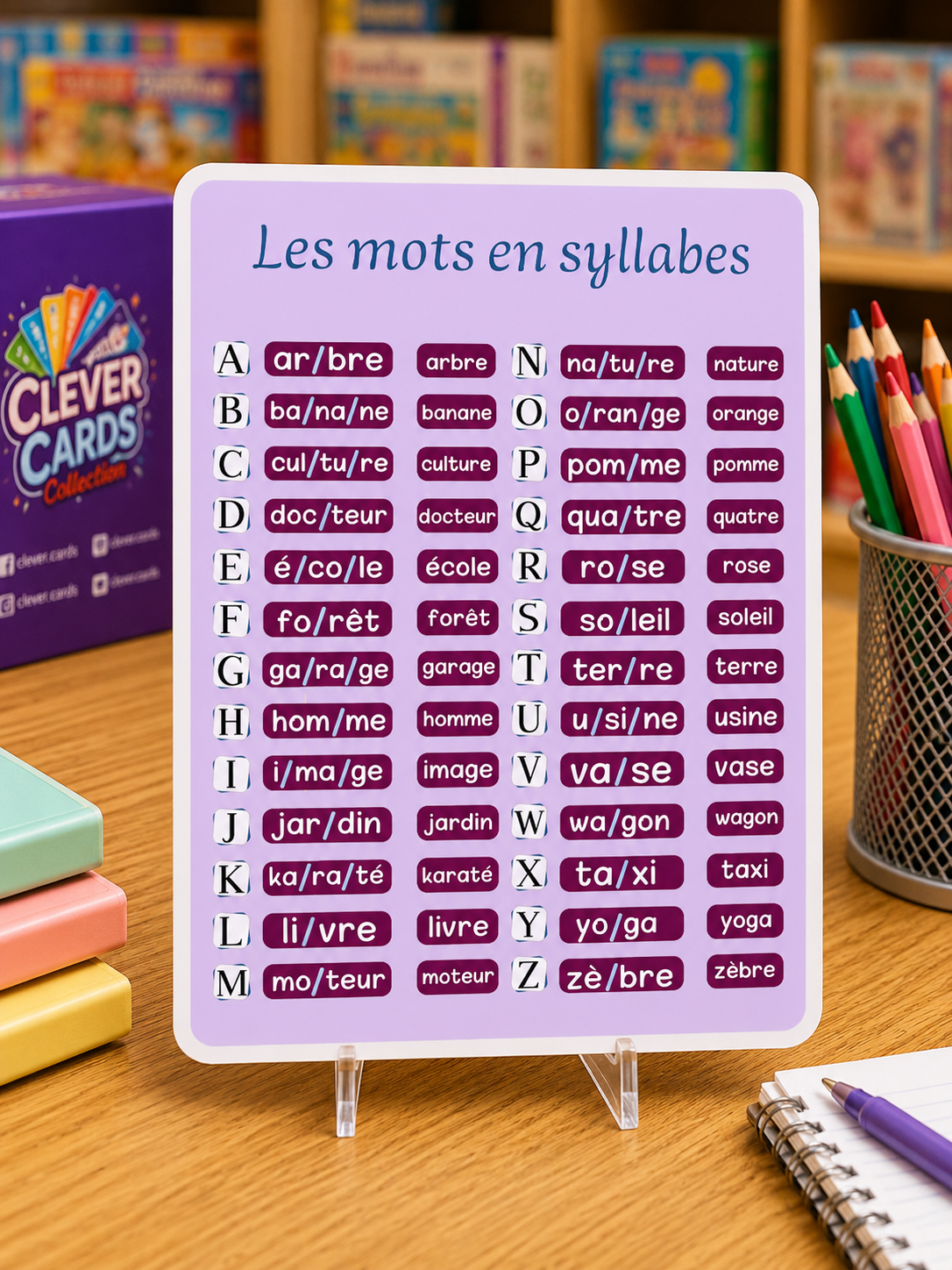 Cartes de syllabes françaises – Lecture dès 3 ans | بطاقات المقاطع الفرنسية