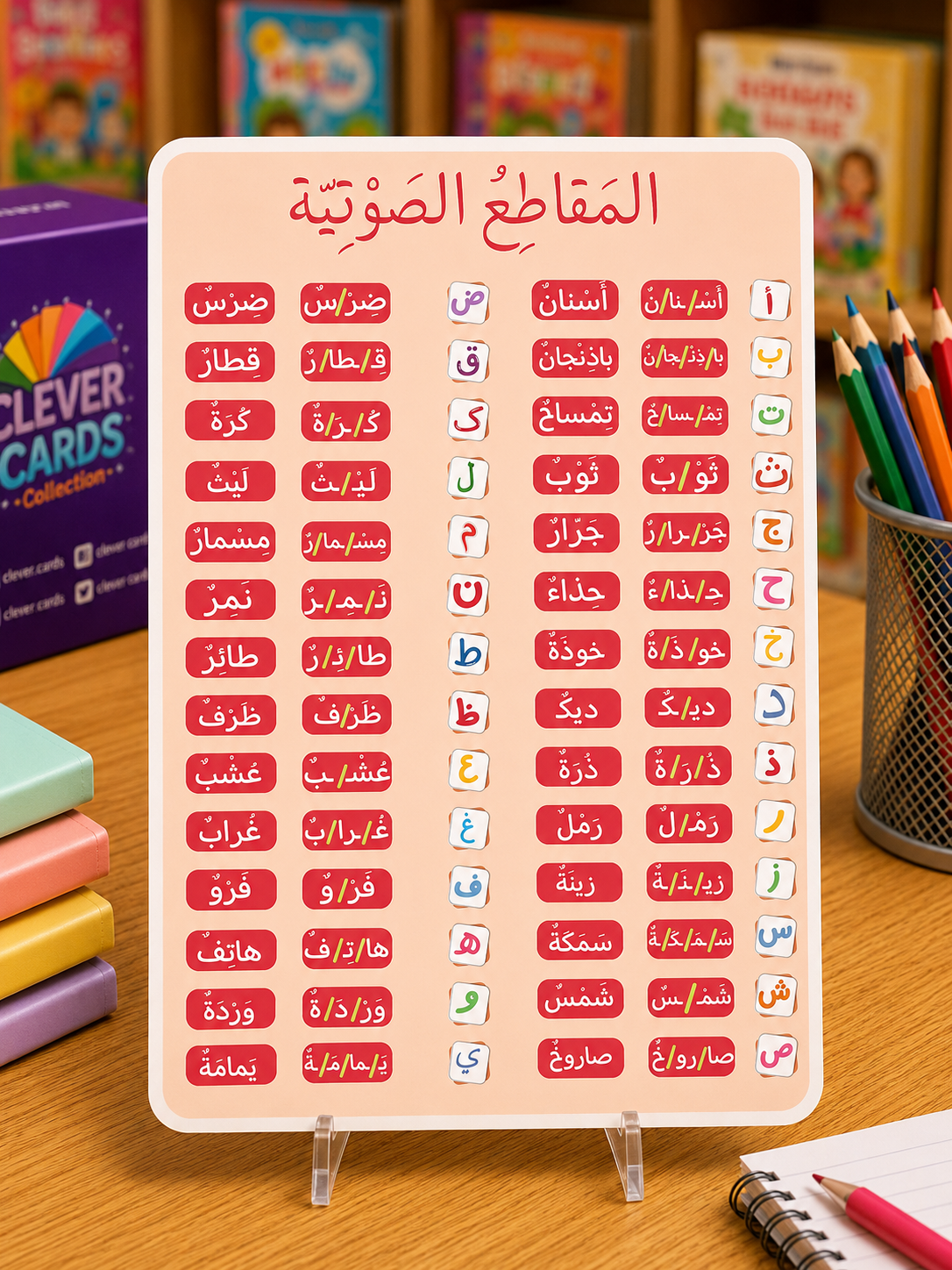 مجموعة حركات الحروف العربية – تعلّم القراءة من 3 سنوات | Cartes Harakat pour apprendre à lire