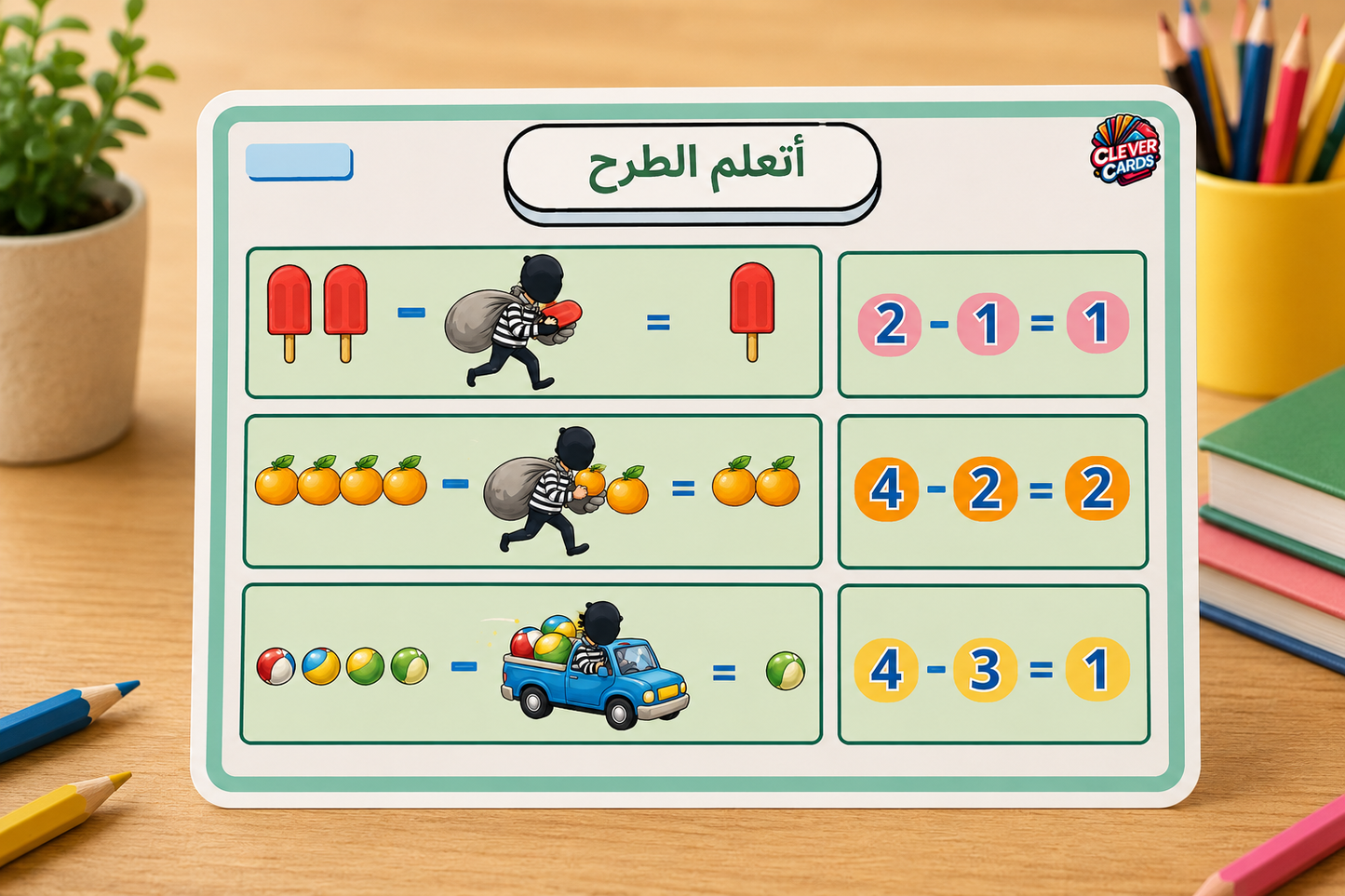 بطاقات الرياضيات – المستوى الأول ابتدائي | Cartes de mathématiques – 1re année