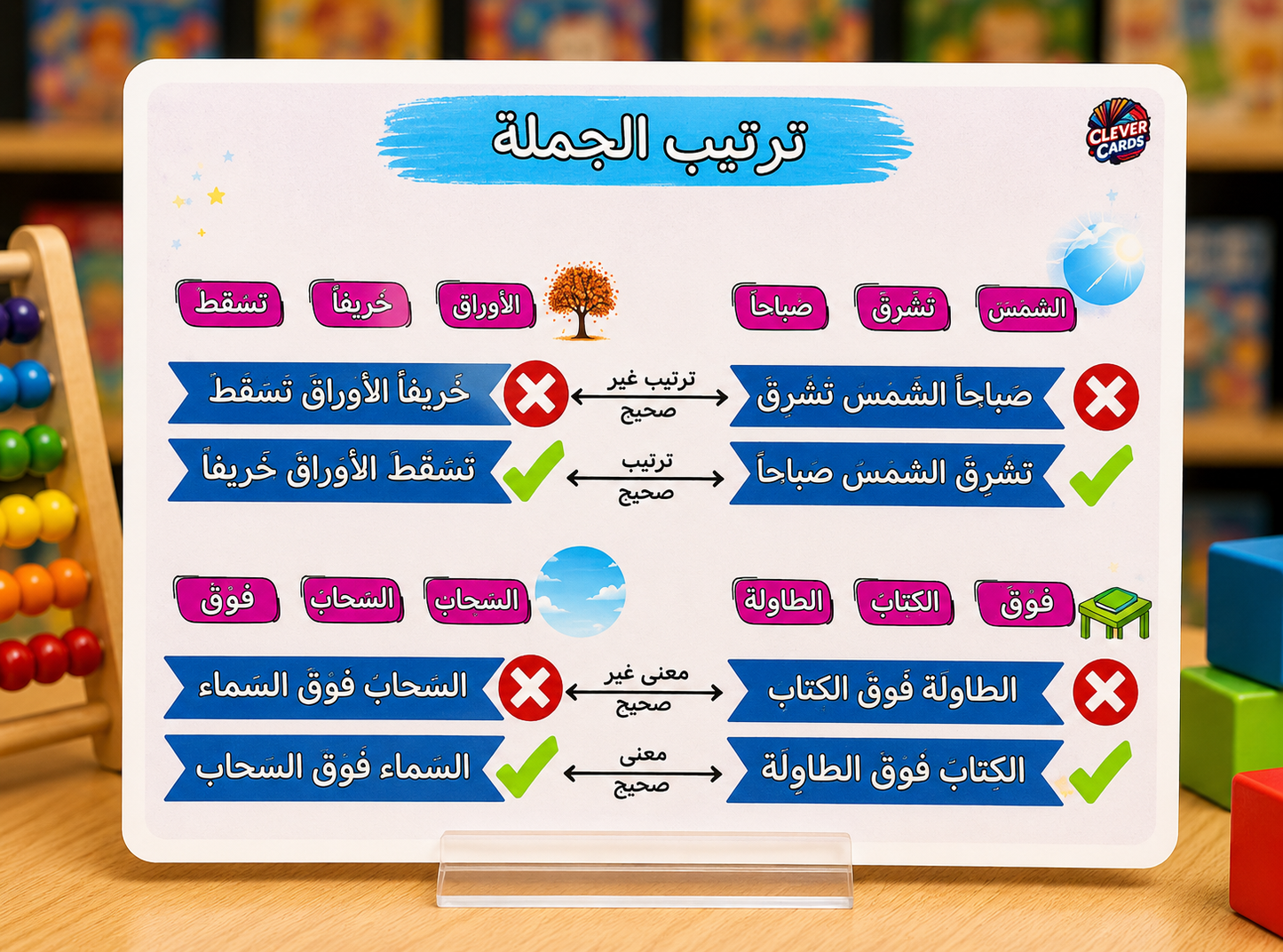 بطاقات اللغة العربية – المستوى الثاني ابتدائي | Cartes d’arabe – 2e année