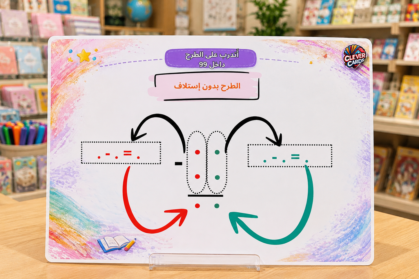 بطاقة الطرح داخل 99 مع وبدون استلاف – المستوى الثاني | Soustraction jusqu’à 99 – 2e année