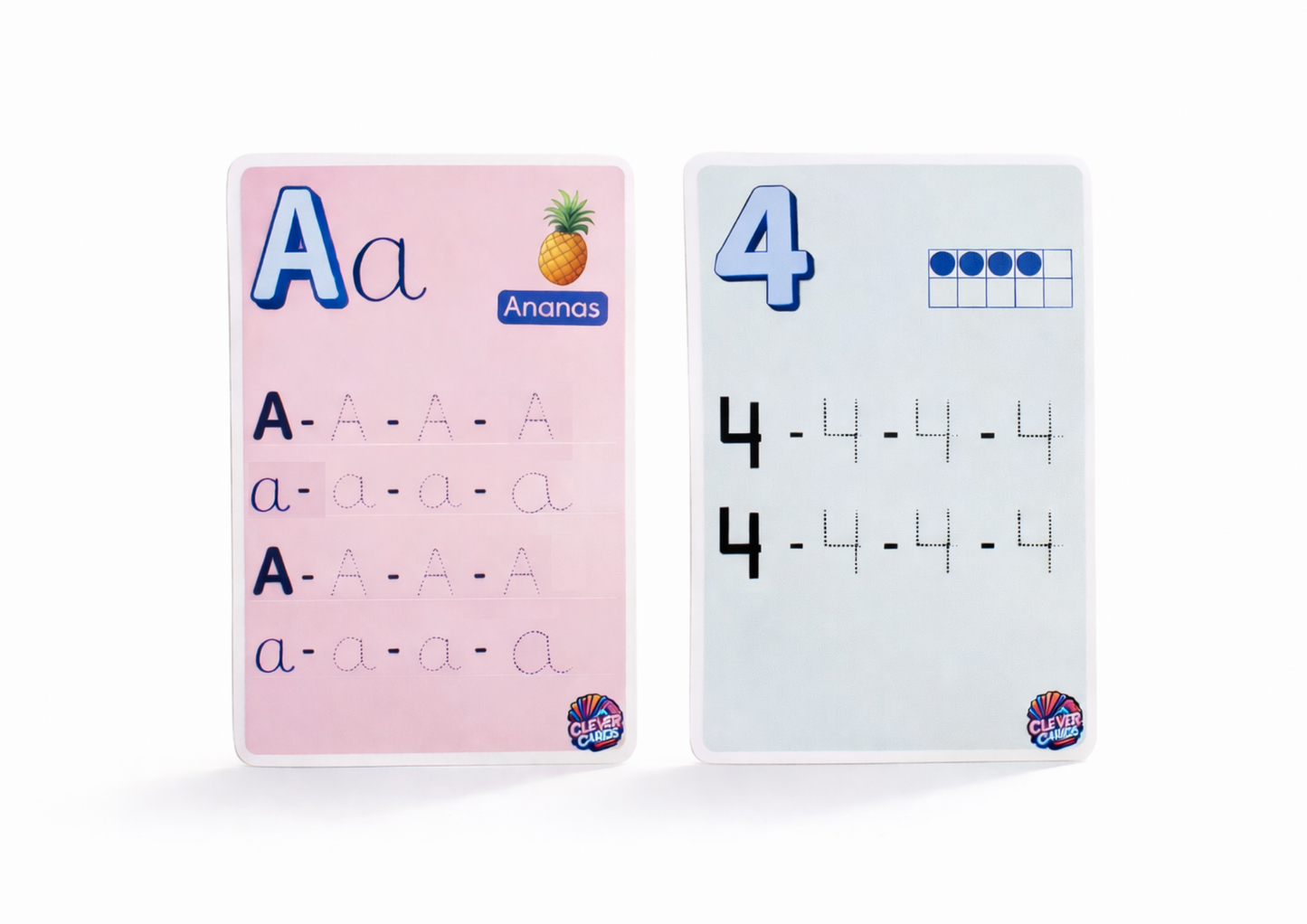 Cartes d’écriture des lettres et chiffres – Maternelle/début primaire | بطاقات كتابة الحروف والأرقام