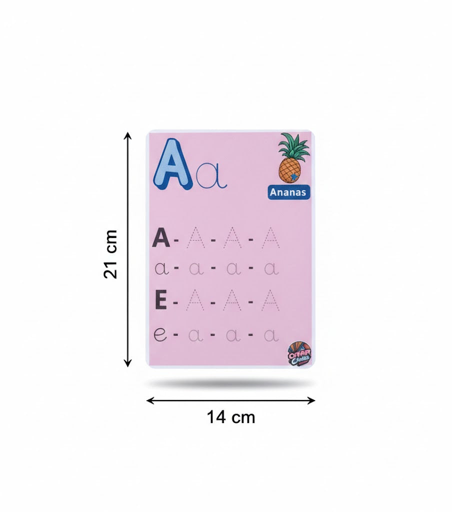 Cartes d’écriture des lettres et chiffres – Maternelle/début primaire | بطاقات كتابة الحروف والأرقام